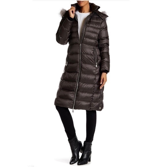 Andrew Marc Savannah Genuine Fox Fur Down Coat XS - Picture 1 of 16